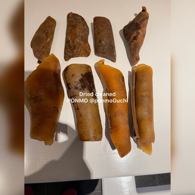 Extra Large  washed   Dry Ponmo Ijebu  5 piece