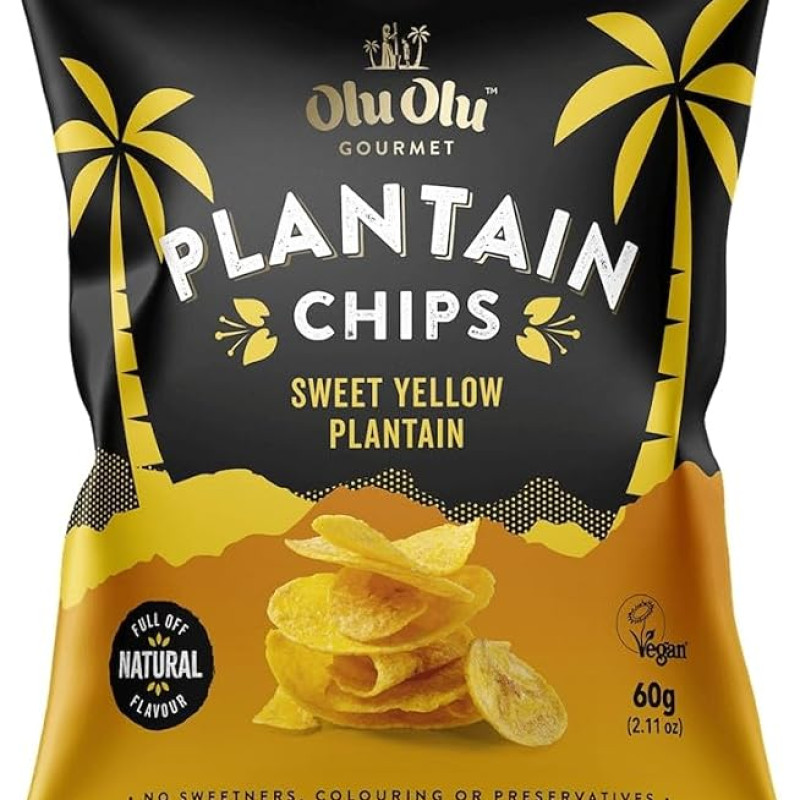 Olu Olu Plantain Chips (Sweet Yellow)