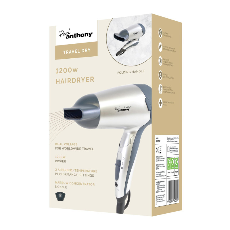 Paul Anthony Hair Dryer (1200W)