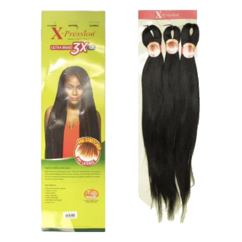Xpression 3x Pre-stretched Braids 50"