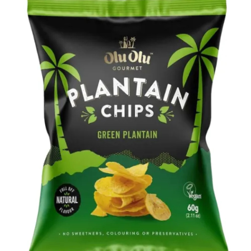 Olu Olu Plantain Chips (green)