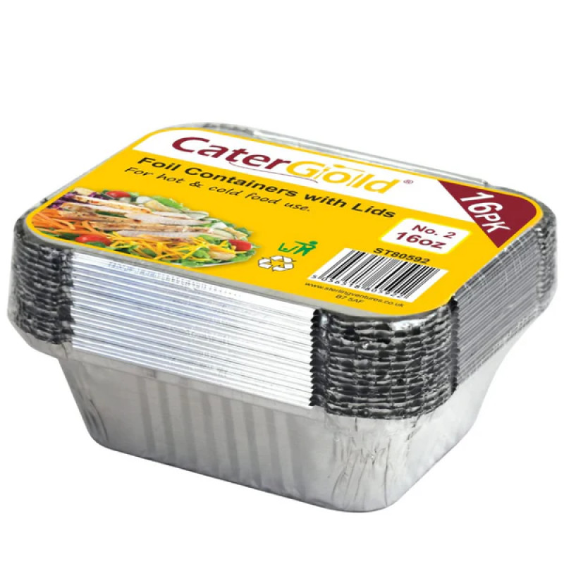 Catermax Aluminium Foil Containers with Lids