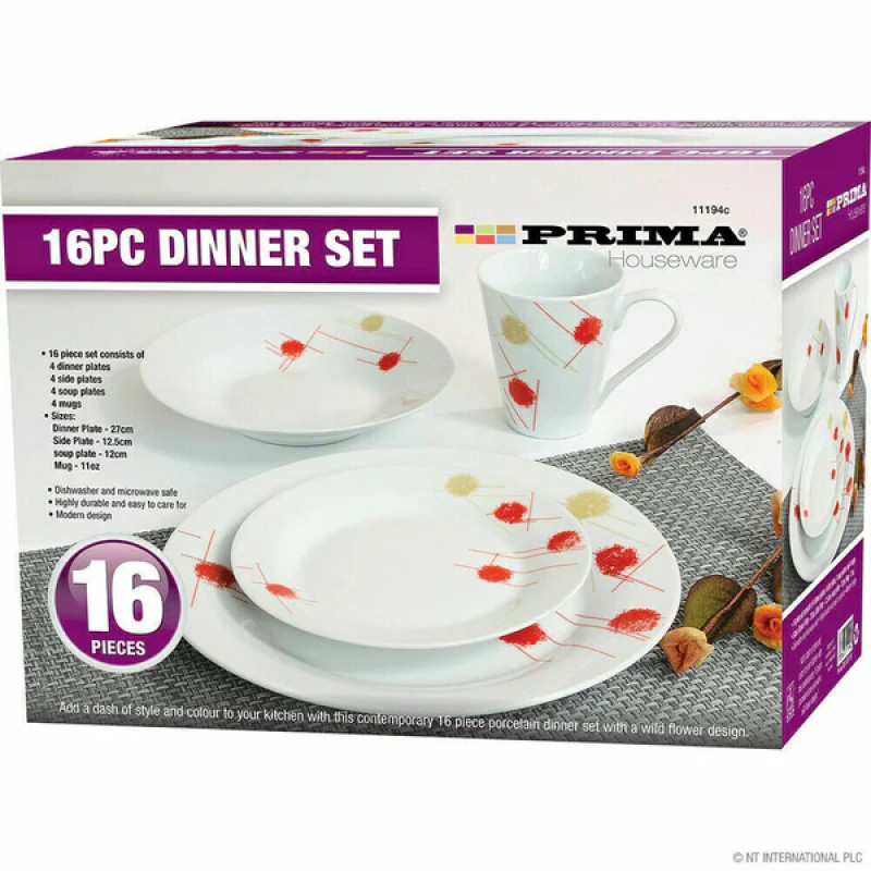 Prima 16 PC Dinner Set