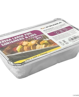 Prima Extra Large Foil Container with Lids
