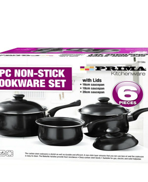 Prima 6pc non-stick cookware set