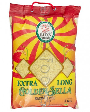 Lion Head Extra Long Golden Sella Basmati Rice